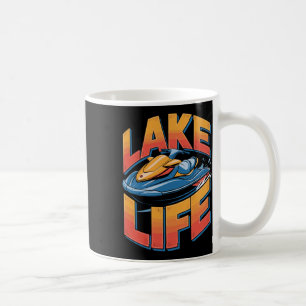 Bold Jet Skiing Lake Life Water Sport Art  Coffee Mug