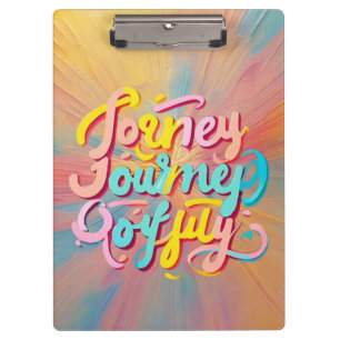 "Bold Journey Typography" Clipboard
