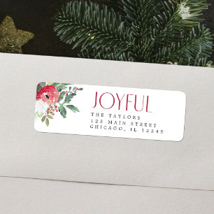 Bold Joyful Florals Red and Green