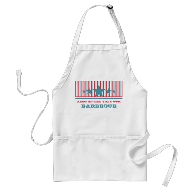 Bold July 4th Stars and Stripes Apron (Front)