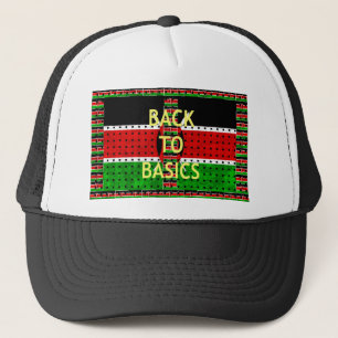 Bold Kenyan Motif: A Back-to-Basics Aesthetic Trucker Hat