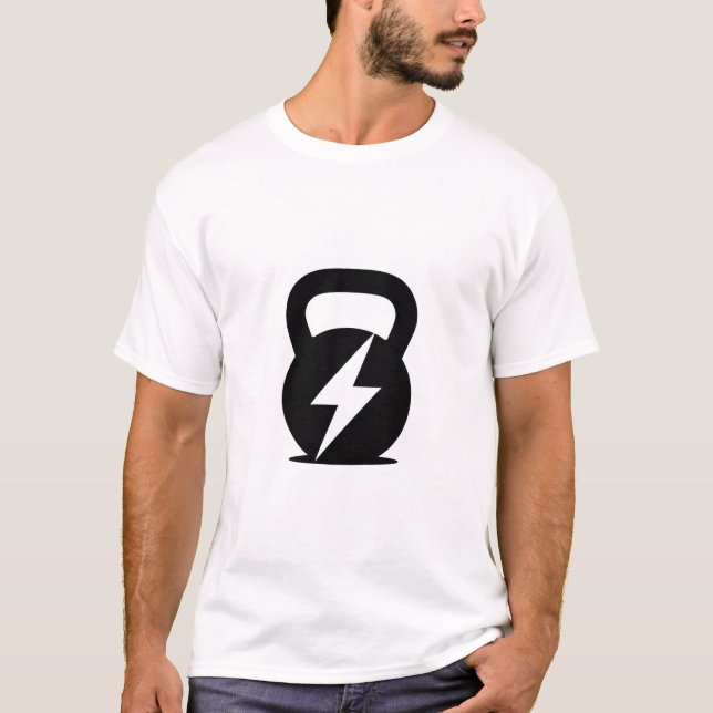 Bold Kettlebell Lightning Design Tee (Front)