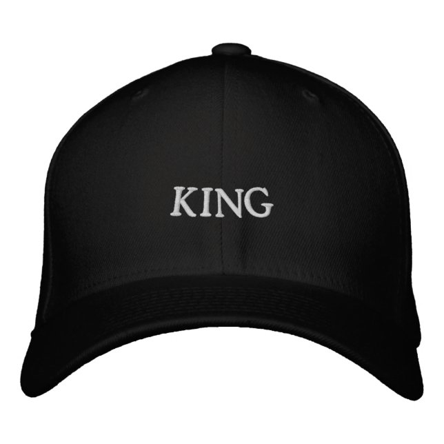 Bold King Custom Text Basic Flexfit Casual-Hat Fit Embroidered Hat (Front)