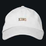 Bold King-Themed Cap in Durable Cotton Fabric Hat<br><div class="desc">Durable cotton cap with bold "King" embroidery,  designed for style and comfort.</div>