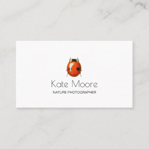 Bold Ladybug Insect Business Card