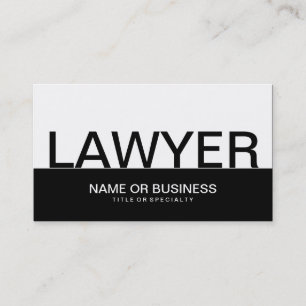 bold LAWYER Business Card