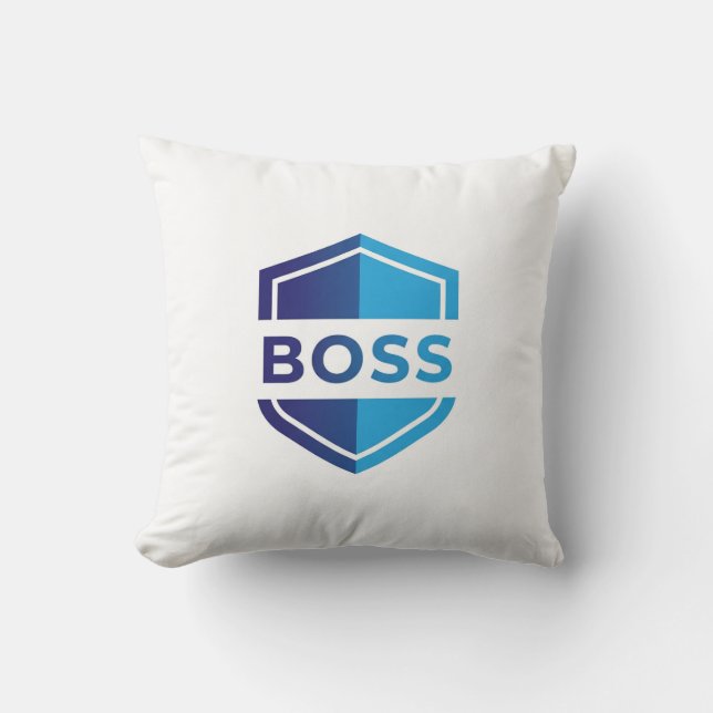 Bold Leadership Emblem Boss Cushion (Front)