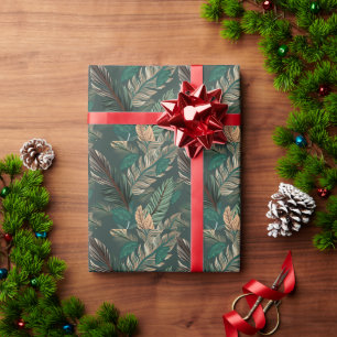 Bold Leaf Seamless Pattern Wrapping Paper