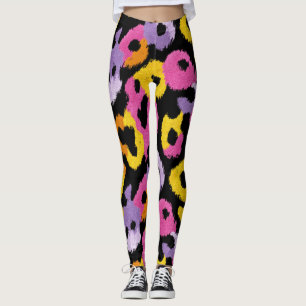 Bold Leopard Pattern Retro Glam y2k Stylish Leggings