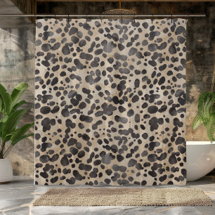 Bold Leopard Print Shower Curtain