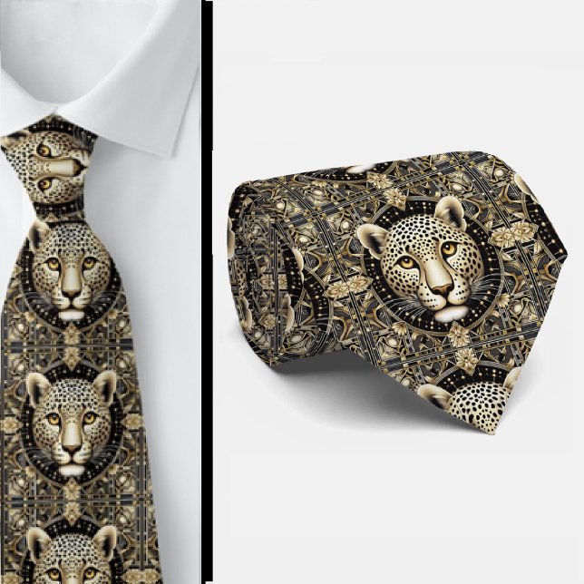 Bold Leopard Tie | Masculine Men's Fashion (Creator Uploaded)