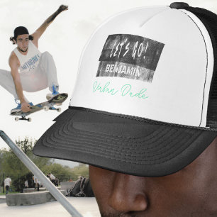 Bold Let’s Go Urban Name Streetware Trucker Hat