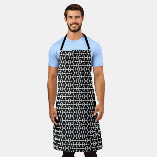 Bold Letter A Pattern Alphabet Apron