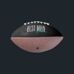 Bold Letter "Best Man" Personalised American Football<br><div class="desc">Personalised gifts for your wedding party.</div>