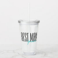 Bold Letters "Best Man" Personalised Wedding Party