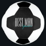 Bold Letters "Best Man" Personalised Wedding Party Football<br><div class="desc">Personalised gifts for your wedding party.</div>