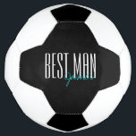 Bold Letters "Best Man" Personalised Wedding Party Football<br><div class="desc">Personalised gifts for your wedding party.</div>