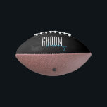 Bold Letters "Groom" Personalised American Football<br><div class="desc">Personalised gifts for your wedding party.</div>