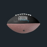 Bold Letters "Groom" Personalised American Football<br><div class="desc">Personalised gifts for your wedding party.</div>