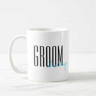 Bold Letters "Groom" Personalised Wedding Coffee Mug