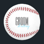 Bold Letters "Groom" Personalised Wedding Party Baseball<br><div class="desc">Personalised gifts for your wedding party.</div>