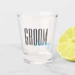 Bold Letters "Groom" Personalised Wedding Party Shot Glass<br><div class="desc">Personalised gifts for your wedding party.</div>