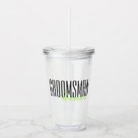 Bold Letters "Groomsman" Custom Wedding Party