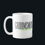 Bold Letters "Groomsman" Custom Wedding Party Coffee Mug<br><div class="desc">Personalised gifts for your wedding party.</div>
