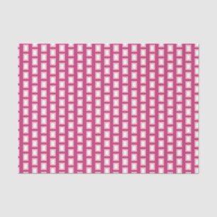Bold Light Pink and White Funky Retro Tissue Paper