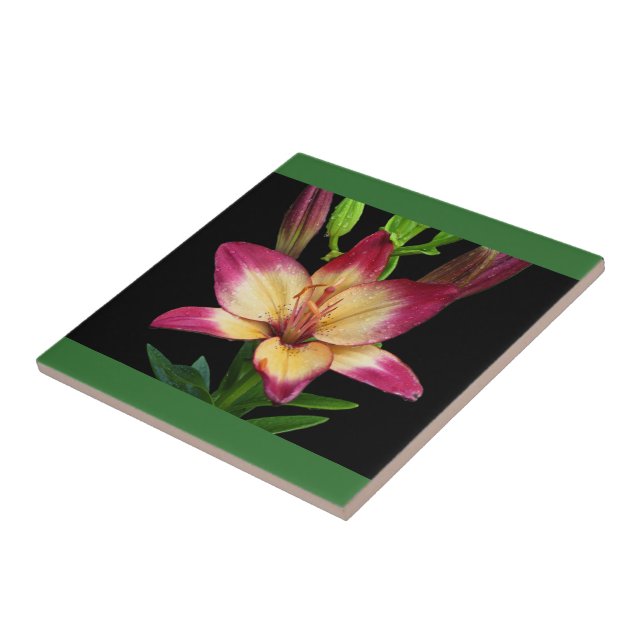 Bold Lily Decorative Tile (Side)