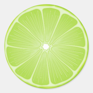 Bold Lime for Summer Fun Classic Round Sticker