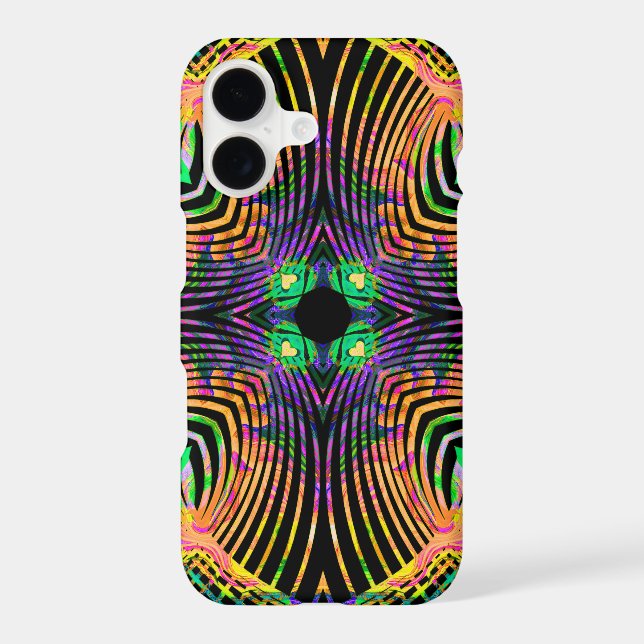 Bold Line Mandala  Orange,Green (Back)
