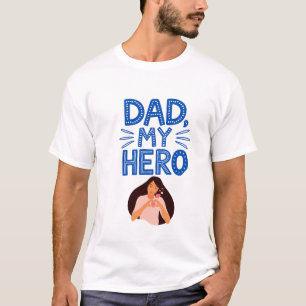 Bold Lines and Strong Colours for a Real-Life Hero T-Shirt