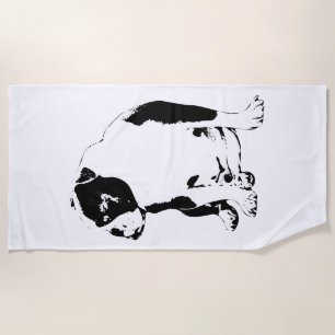 Bold Lines, Year‑Round Mate Beach Towel