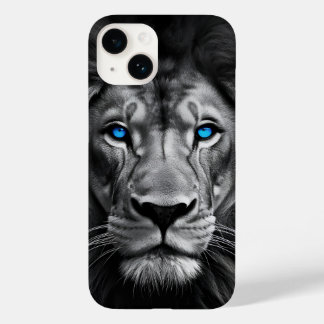 Bold Lion Face with Striking Blue Eyes – iPhone 14 Case-Mate iPhone 14 Case