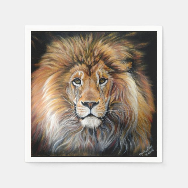 BOLD LION Paper Napkins (Front)
