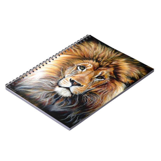 Bold Lion Spiral Notebook (Left Side)