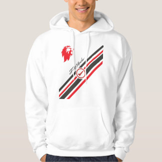 Bold Lion Stripe Graphic Hoodie