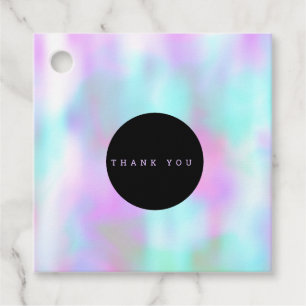 Bold Liquid Ink Marble Pink Colourful Candy Party Favour Tags
