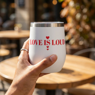 Bold Love Is Loud Valentine’s Day Heart Typography