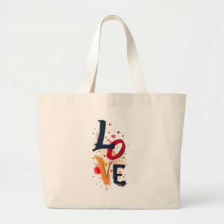 Bold Love Large Tote Bag