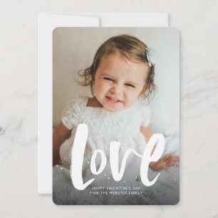 Bold love Valentine's Day photo card