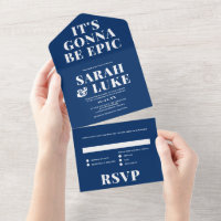 BOLD LOVE Wedding Navy Blue - It's Gonna Be Epic