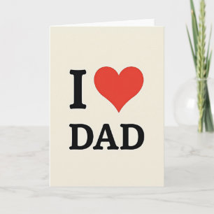 Bold Love You Dad Design Card