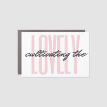 Bold & Lovely Car Magnet