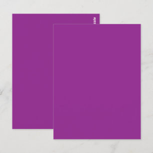 Bold Magenta Wedding Invite with Minimal Style Postcard