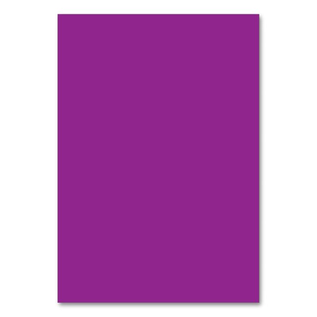 Bold Magenta Wedding Invite with Minimal Style Table Number (Back)