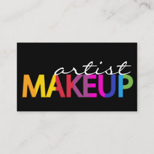 BOLD MAKEUP ARTIST BUSINESS CARD