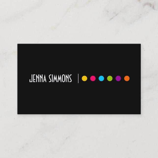Bold  Makeup Artist Business Card (Front)