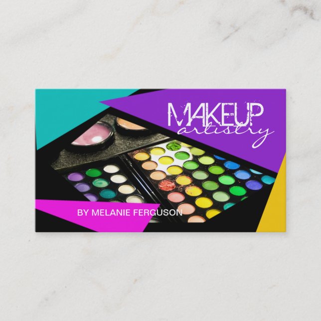 BOLD MAKEUP ARTIST BUSINESS CARD (Front)
